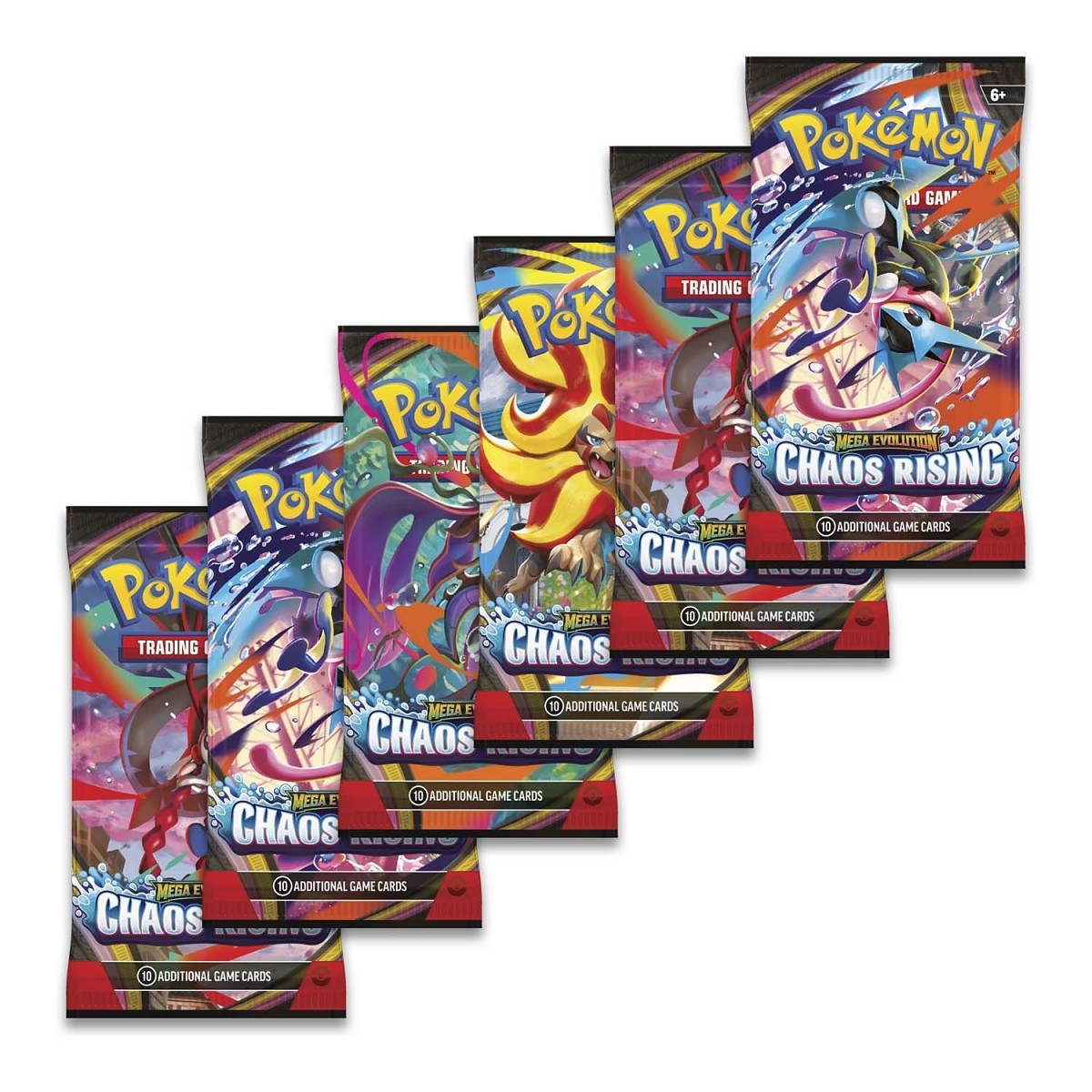 Pokémon TCG: Mega Evolutions - Chaos Rising - Booster Bundle - 6 Packs