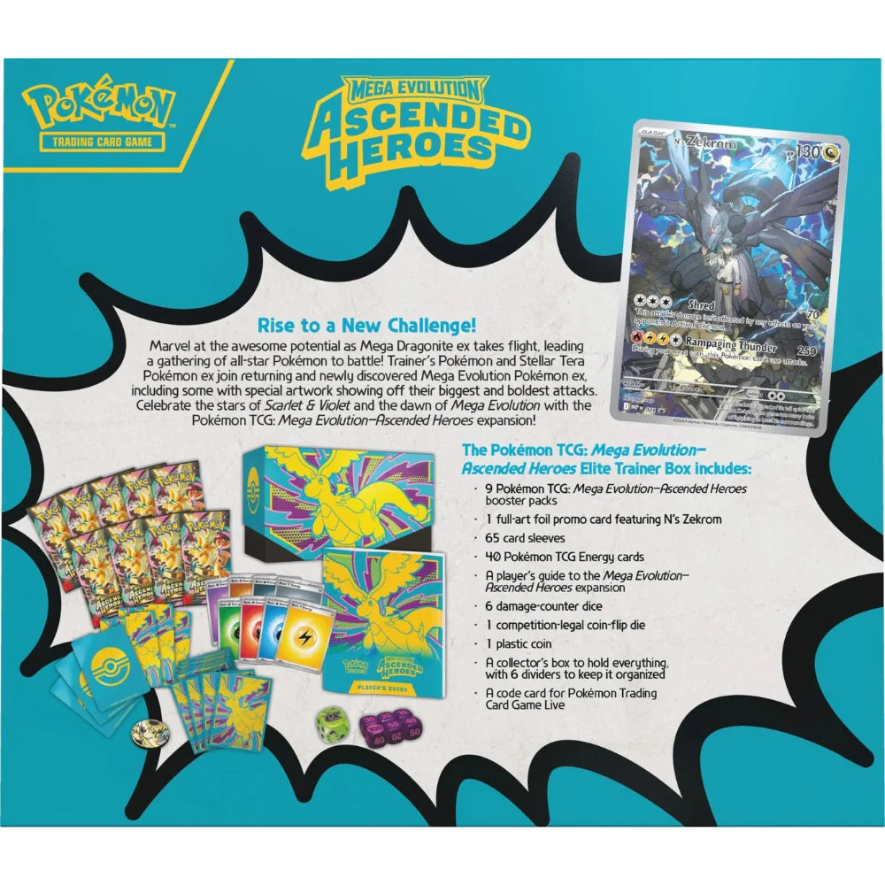 Pokémon TCG: Mega Evolution - Ascended Heroes - Elite Trainer Box (ETB)