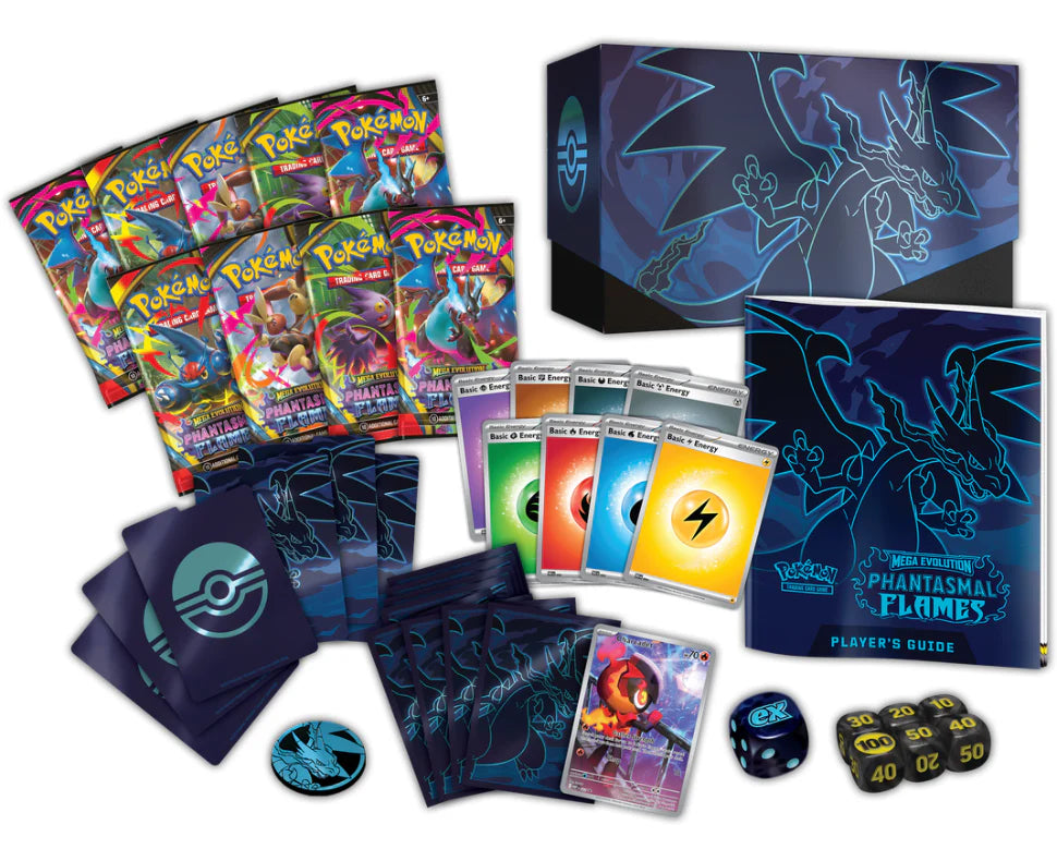 Pokémon TCG: Mega Evolution - Phantasmal Flames - Elite Trainer Box (ETB)