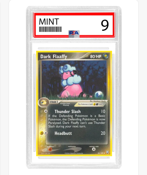PSA 9 Dark Flaaffy 33/109 - EX Team Rocket Returns - Slab - ENG (2004)
