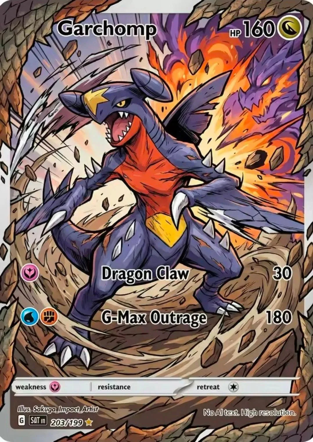 Fan Art Card Set - Pokémon - Aura Break by Sakugan Impact